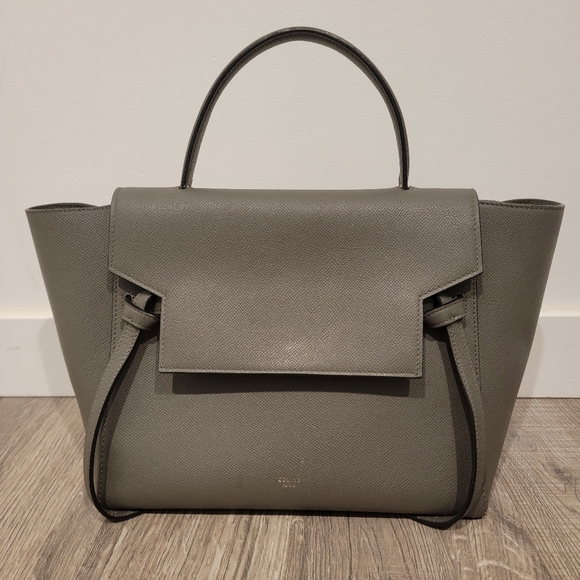 Celine Handbags - Celine belt bag mini gray